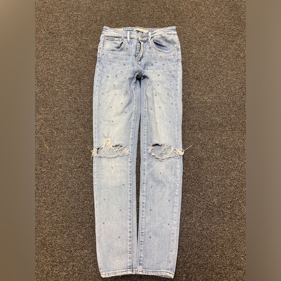 Levi’s jeans light blue size 25 with studs - Picture 1 of 11